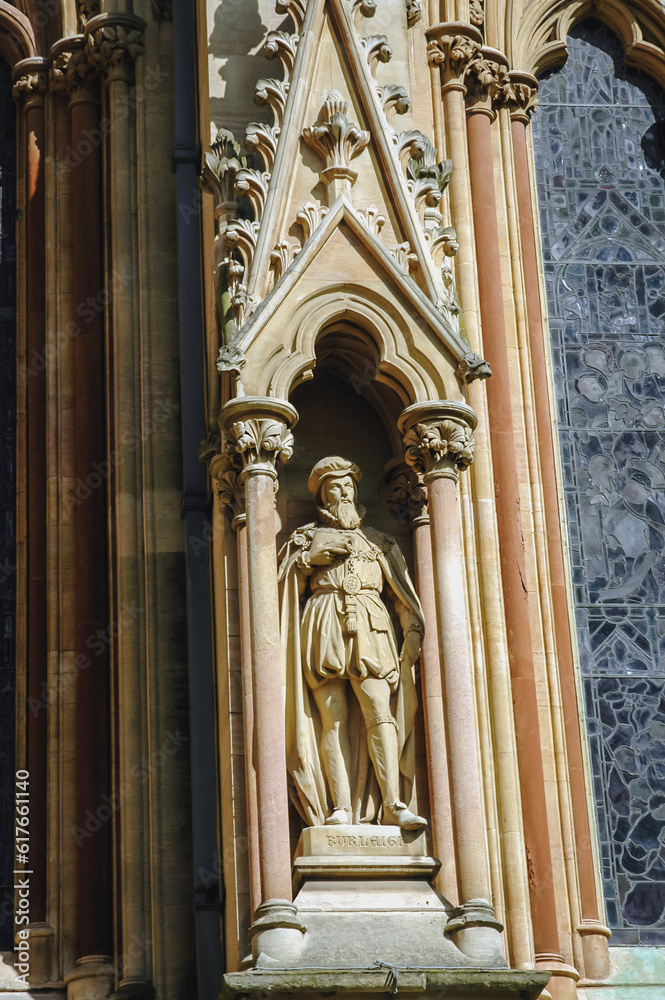 Details of Chapel of St John's College, constituent college of the University of Cambridge, England