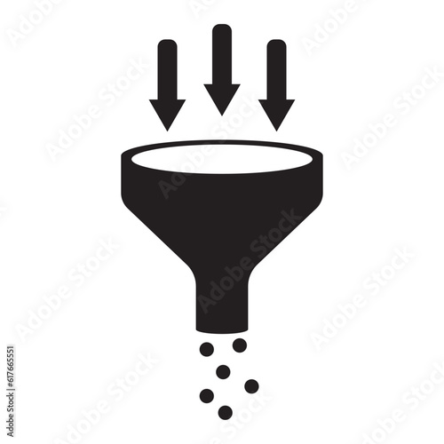 icon water funnel vector