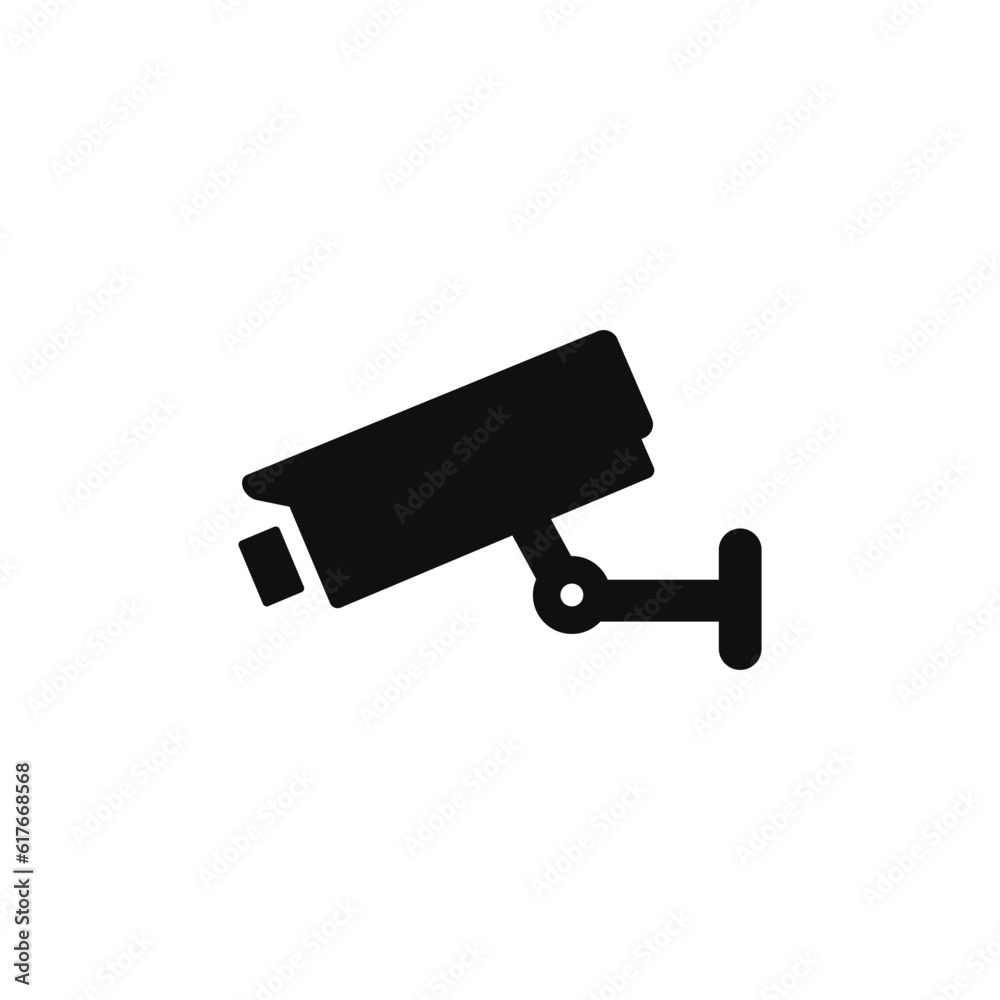 CCTV icon isolated on white background CCTV icon isolated on white background