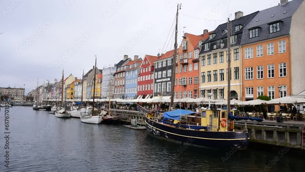 Nyhavn, is one of the most popular sights in Copenhagen, Hovedstaden Region, Denmark, Europe Nyhavn, is one of the most popular sights in Copenhagen, Hovedstaden Region, Denmark, Europe