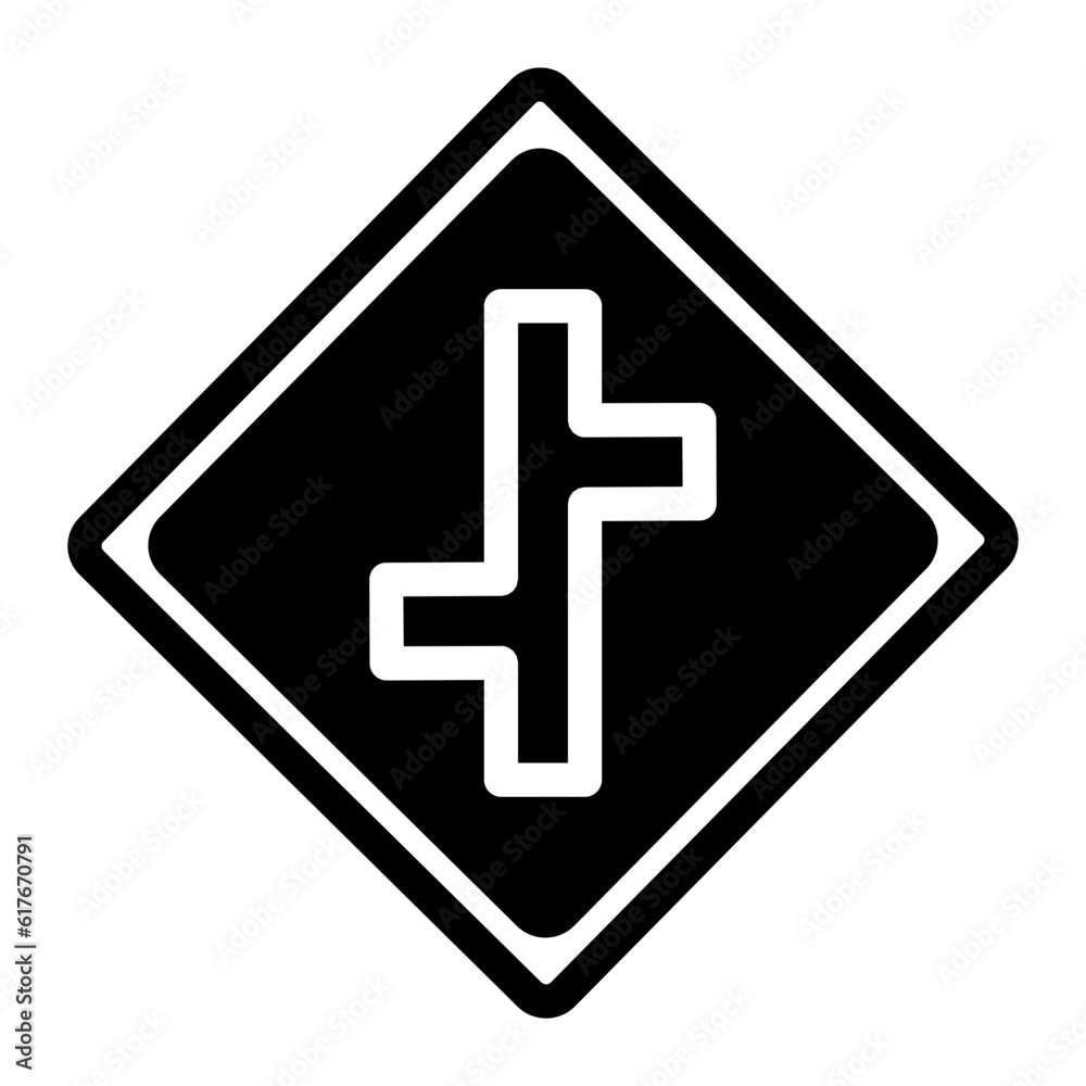 Fototapeta premium Junction line icon