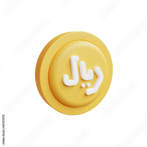 3d riyal coin
