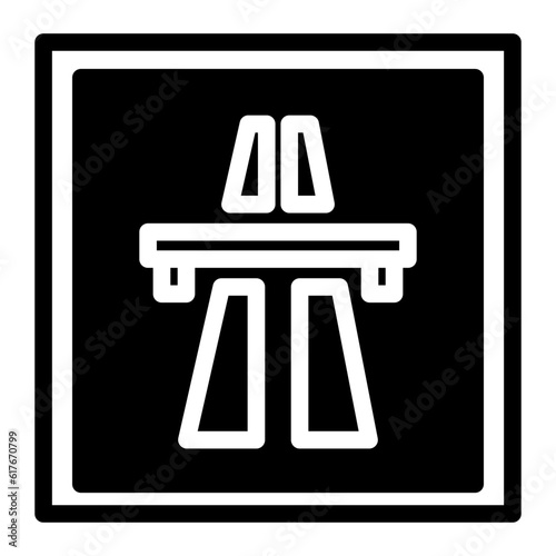 motorway line icon