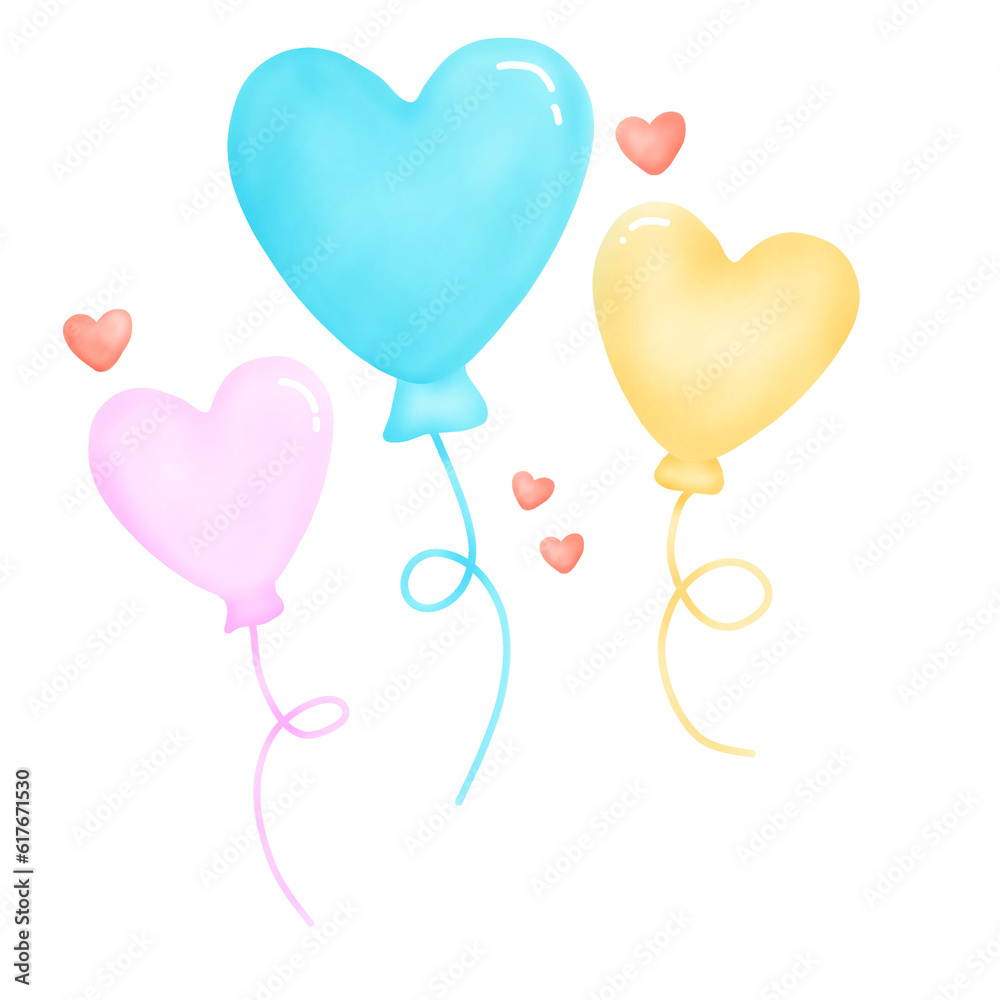 heart shaped balloons