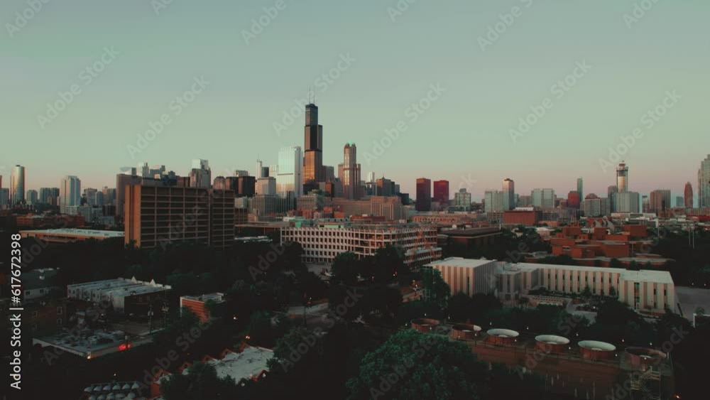 This captivating chicago aerial showcases the dynamic energy and sophistication of the urban business environment, perfect for corporate ads seeking to inspire professionalism and success This captivating chicago aerial showcases the dynamic energy and sophistication of the urban business environment, perfect for corporate ads seeking to inspire professionalism and success