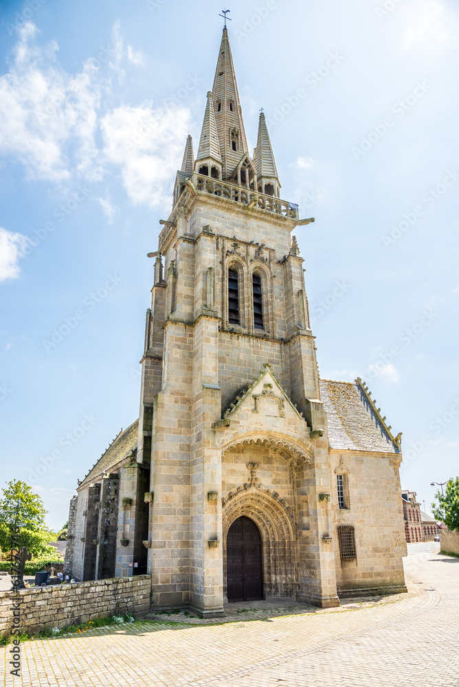 View at the Church of Our Lady (Notre Dame) in the streets of Graces in France