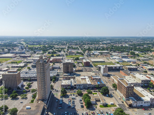 Aerial shot of downtown Waco, Texas. © Dream Wild Media/Wirestock Creators