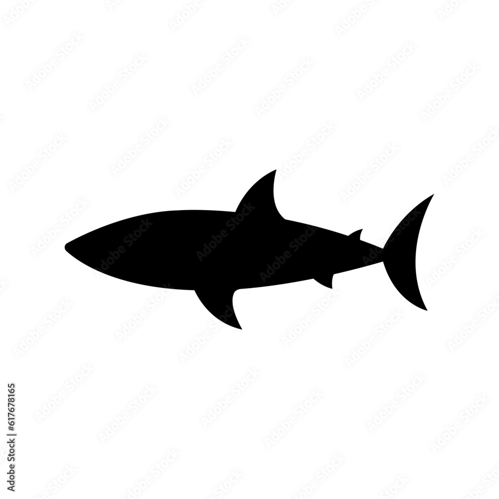 Obraz premium Shark icon vector. sea life illustration sign. fish symbol or logo.