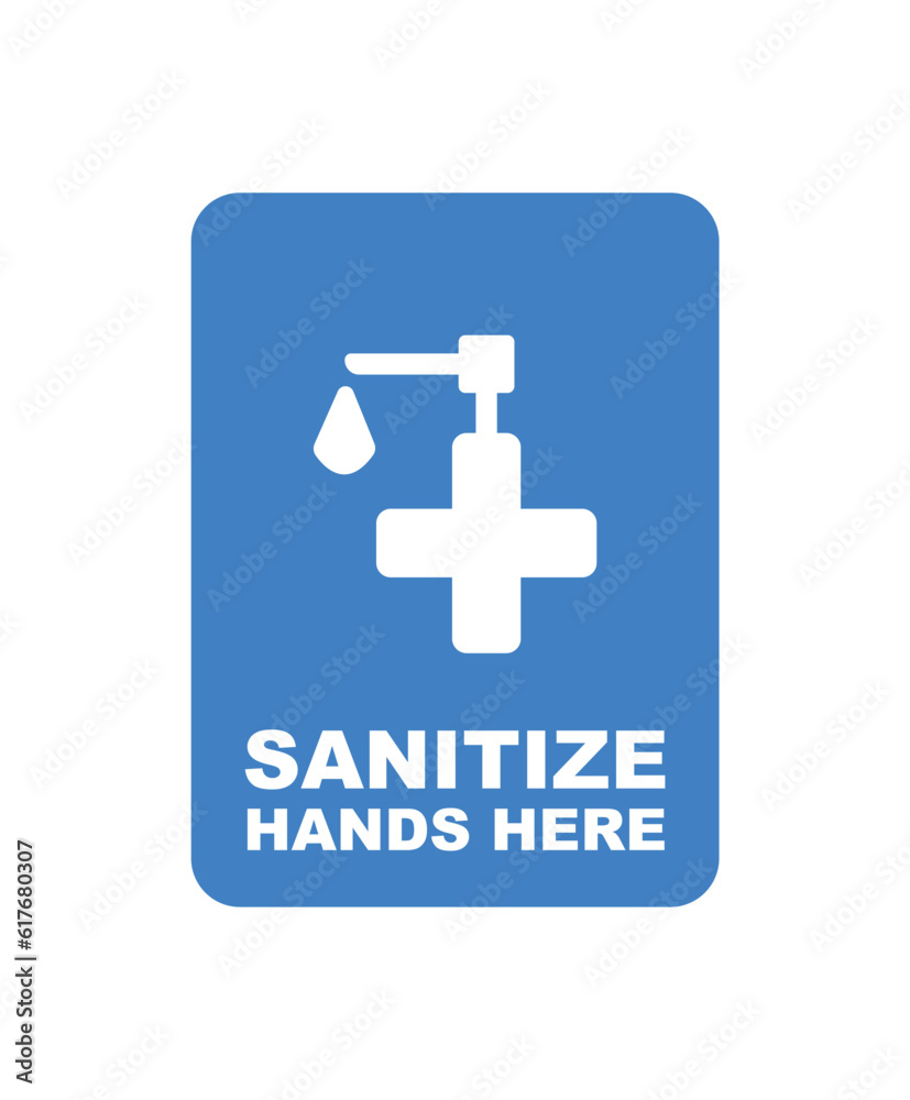 hand sanitizer sign hand sanitizer sign