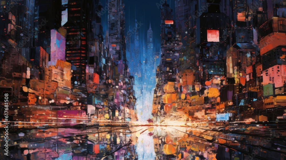A modern abstract interpretation on megapolis. Generative AI A modern abstract interpretation on megapolis. Generative AI