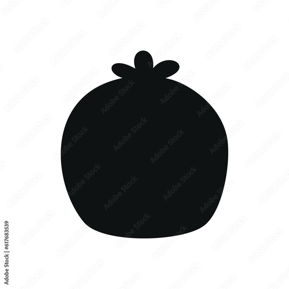 Flat vector silhouette illustration of cactus Flat vector silhouette illustration of cactus