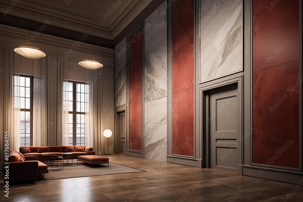 Wall & Door system for a truly modern and designer apartment that everything matches everything. Generative AI Technology Wall & Door system for a truly modern and designer apartment that everything matches everything. Generative AI Technology