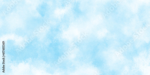  Defocused and blurry wet ink effect sky blue color watercolor background, blurred and grainy Blue powder explosion on white background, Classic hand painted Blue watercolor background for design.