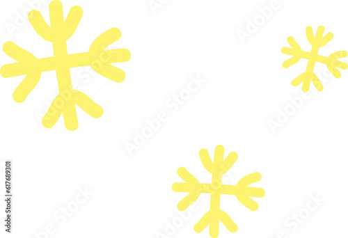 Christmas snowflake, Cute Christmas themed illustration for festive decoration
