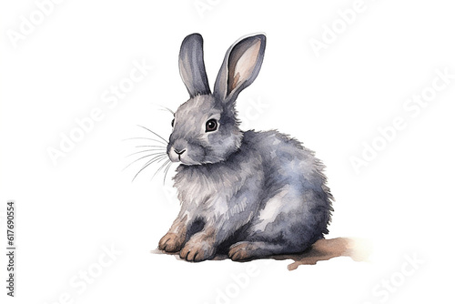 Rabbit animal isolated painting photo