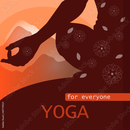 Yoga poster template