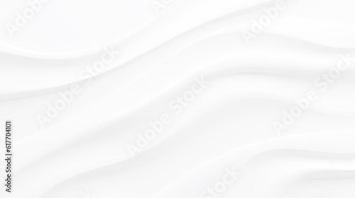 Abstract white gray satin texture background. White silver fabric silk panorama background. Beautiful soft blur white pattern natural wave texture background.