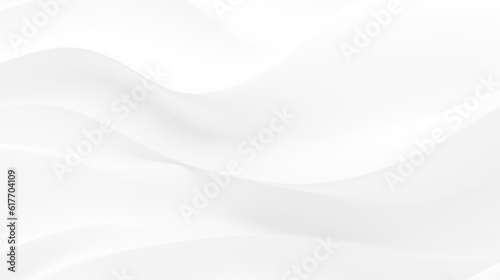 Abstract white gray satin texture background. White silver fabric silk panorama background. Beautiful soft blur white pattern natural wave texture background.