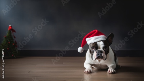 Pawsome Santa Pup: Dog in a Santa Hat Delivers Warmth and Happiness this Holiday Season © vasyan_23