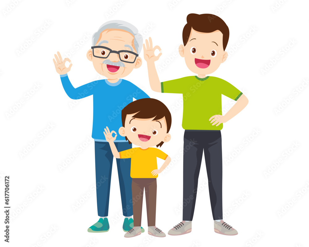 Happy Family Sport Activity. Mother, Father and Kid Doing Morning Exercising at Home Happy Family Sport Activity. Mother, Father and Kid Doing Morning Exercising at Home