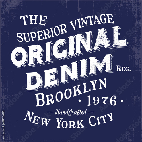 vintage style print design for man fashion as vector