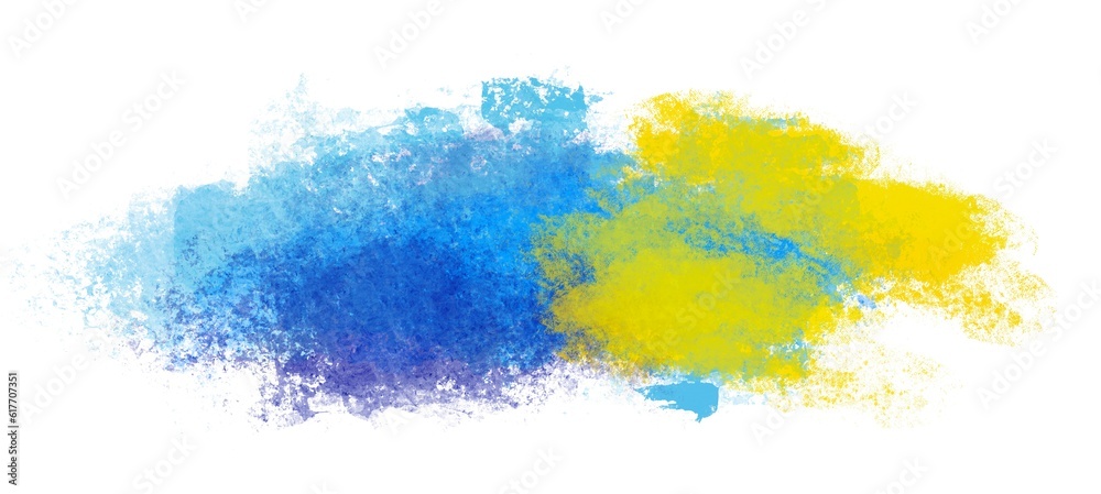 picturesque spot in yellow-blue color