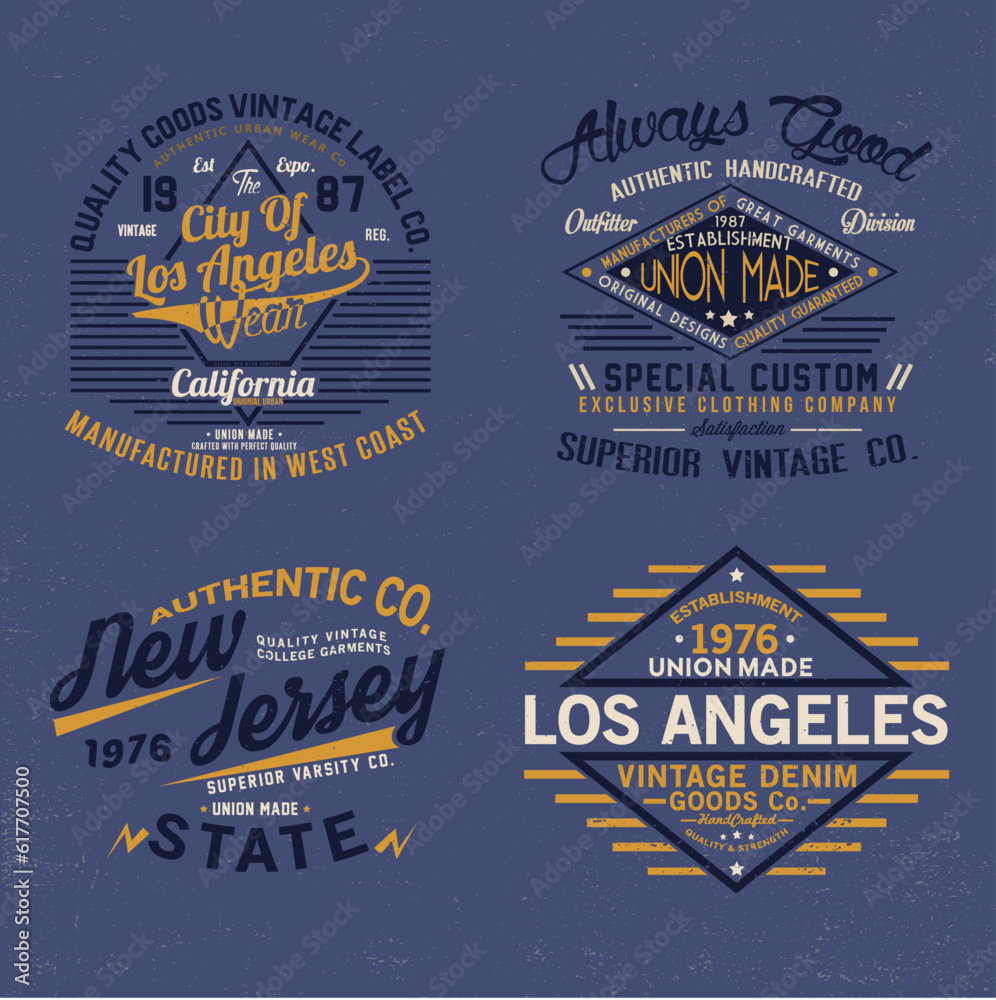 print design pack with typo as vector