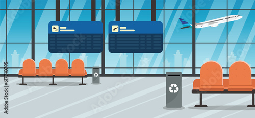 concept waiting room in an airport interior