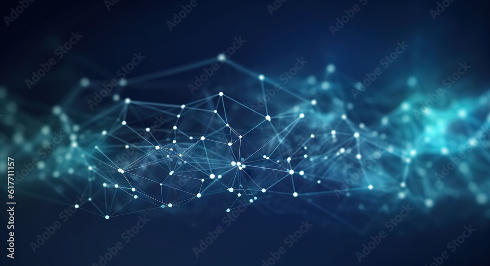Obraz premium Modern digital abstract 3D background. Copy space. Can be used in the description of network abilities, technological processes, digital storages, science, education, etc.