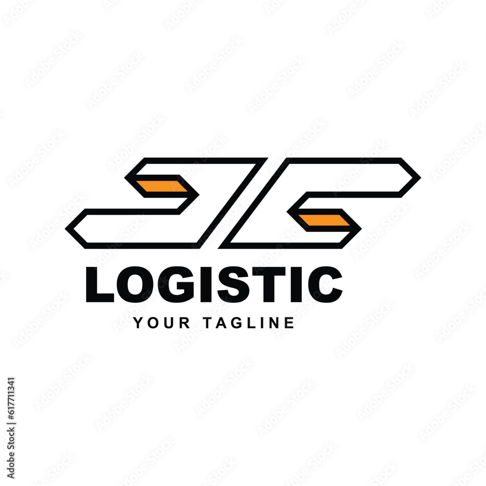 Logistic Company Logo Vector With slogan template Logistic Company Logo Vector With slogan template