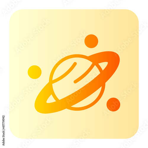 saturn gradient icon