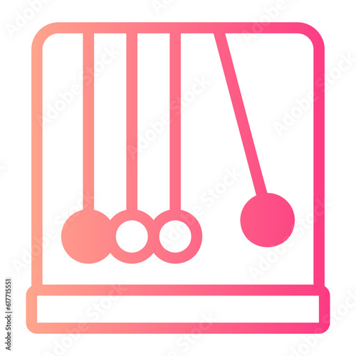 newtons cradle gradient icon