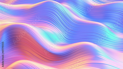 Holographic foil texture wavy background