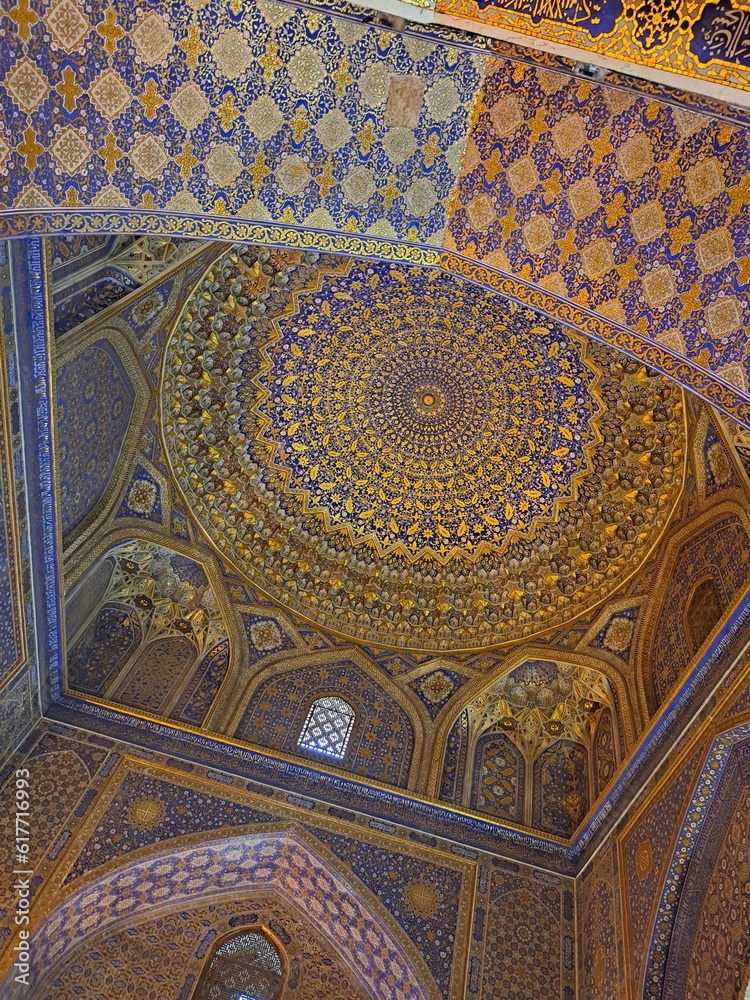 interior of the mosque Uzbekistan Samarkand Asia