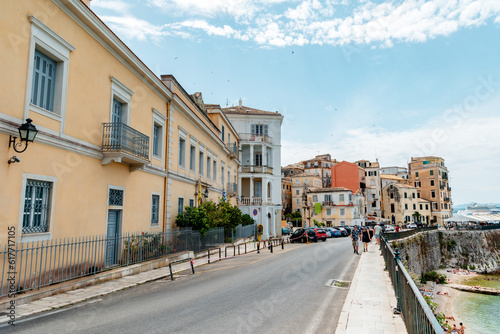 Panoramic view of Kerkyra, capital of Corfu island, Greece