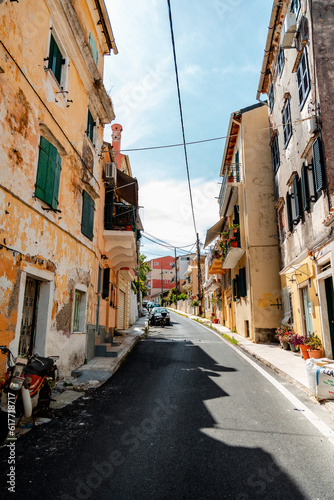 Panoramic view of Kerkyra, capital of Corfu island, Greece