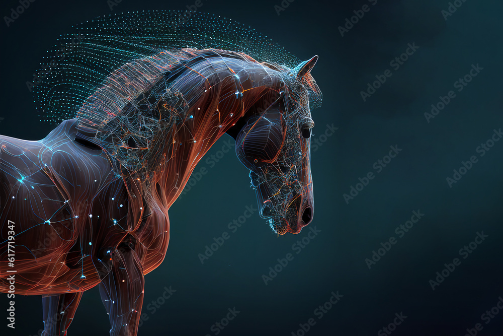 Neural network of a horse with big data and artificial intelligence ...