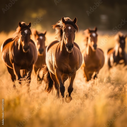 Wild Horses Running