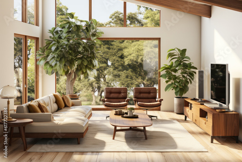beautiful modern livingroom ai generated © Djomas