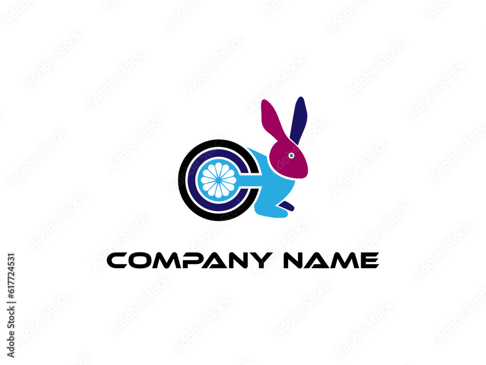 C  letter modern  logo and branding animal logo design . Perfect logo for business related to industry. creative style logo design vector.