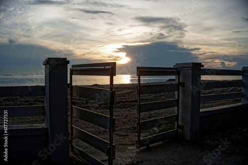open fence to the beach