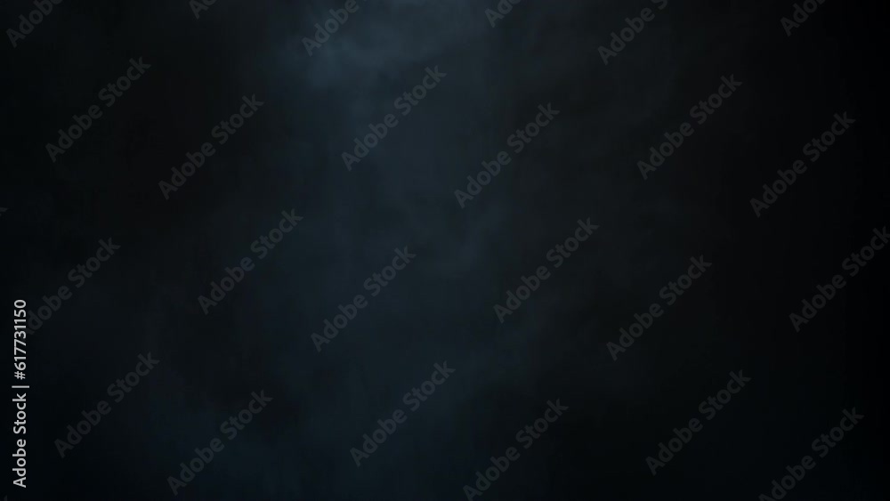 Smoke falling on a black background with lightning effect Smoke falling on a black background with lightning effect