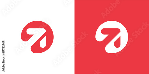 Business Arrow growth Logo design vector template