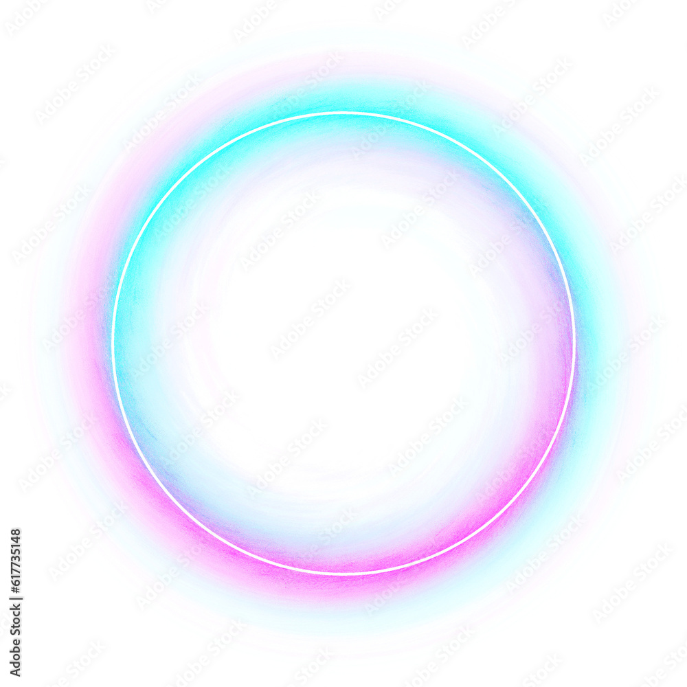 Gradient neon light circle cute colorful Gradient neon light circle cute colorful