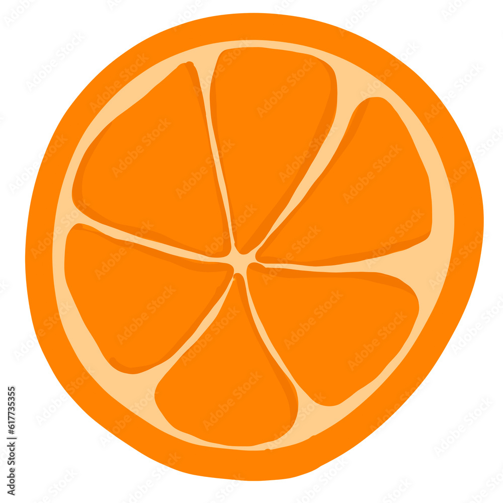 orange in half