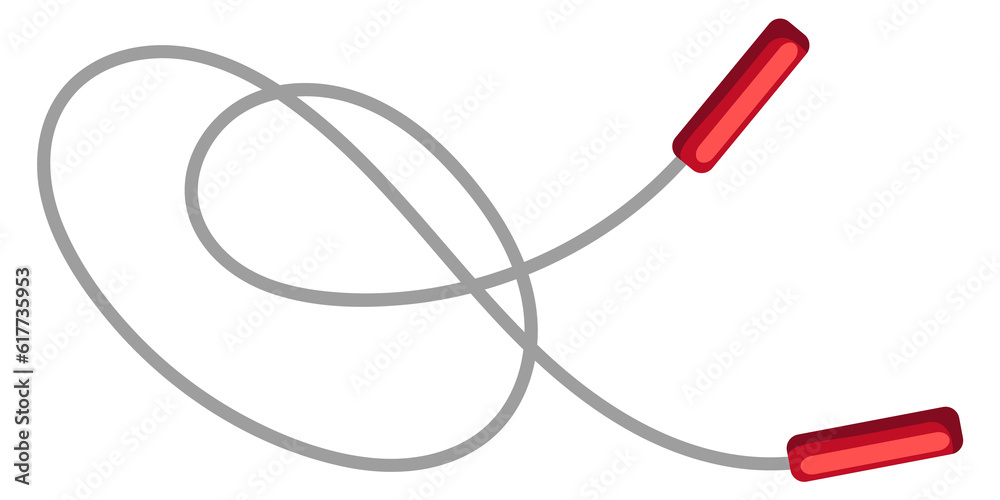 Skipping rope icon. Jumping exercise fitness equipment Skipping rope icon. Jumping exercise fitness equipment