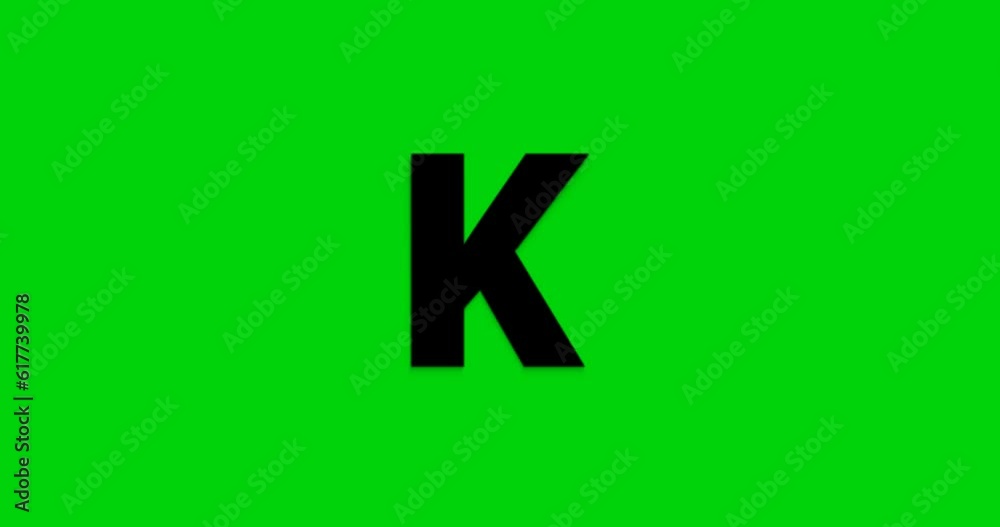 Alphabet Letters K Animation in black and white write-on on the Green Screen alpha channel. Great for word forming and text animation in your video project. Background Editable Alphabet Letters K Animation in black and white write-on on the Green Screen alpha channel. Great for word forming and text animation in your video project. Background Editable