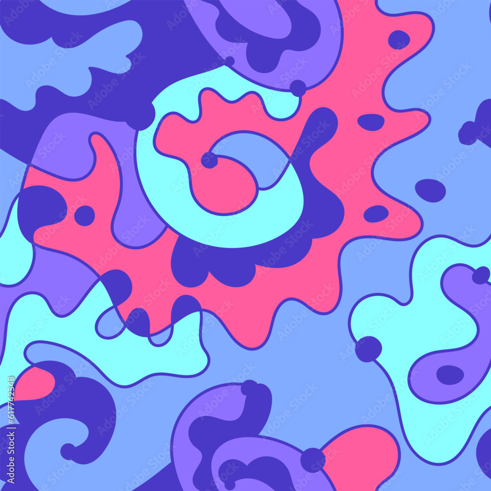 Abstract unusual colorful seamless pattern 