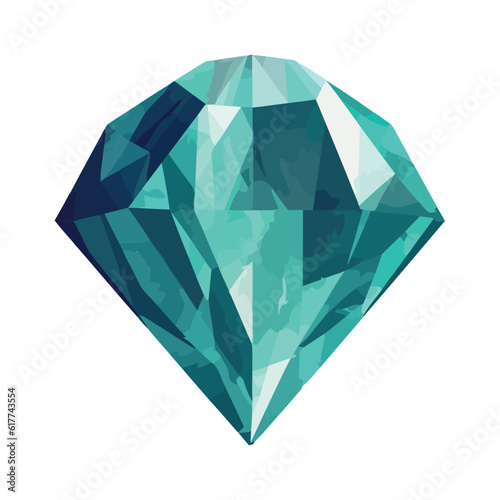Shiny diamond shaped topaz