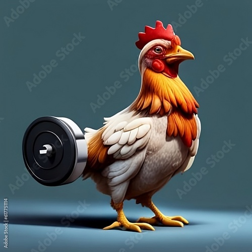 chicken gym photo